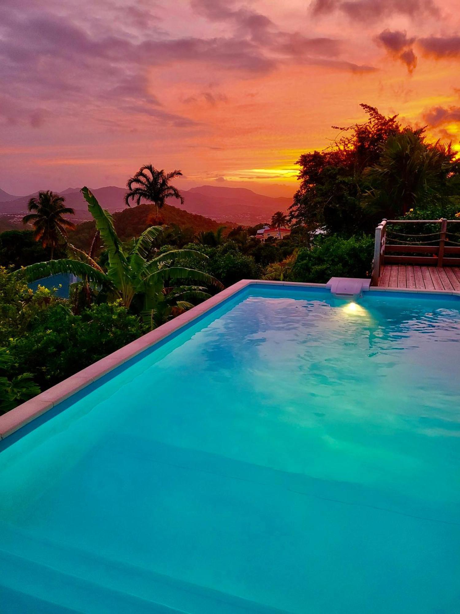 Villa CosaRoé Martinique Piscine et superbe vue mer Riviere-Salee Extérieur photo