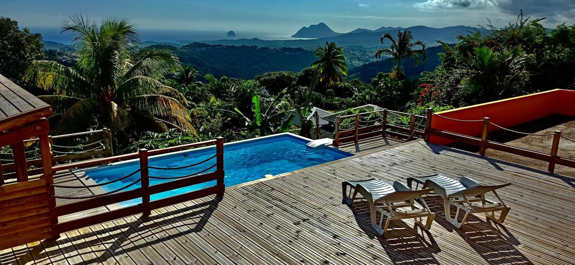 Villa CosaRoé Martinique Piscine et superbe vue mer Riviere-Salee Extérieur photo