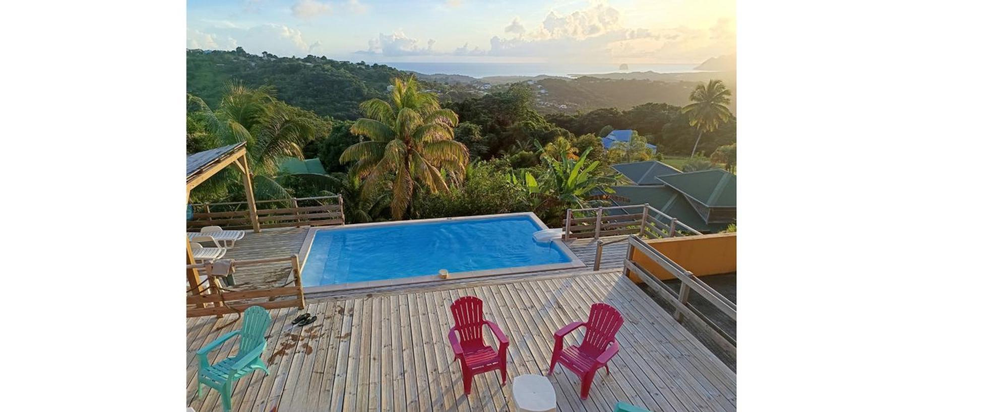 Villa CosaRoé Martinique Piscine et superbe vue mer Riviere-Salee Extérieur photo