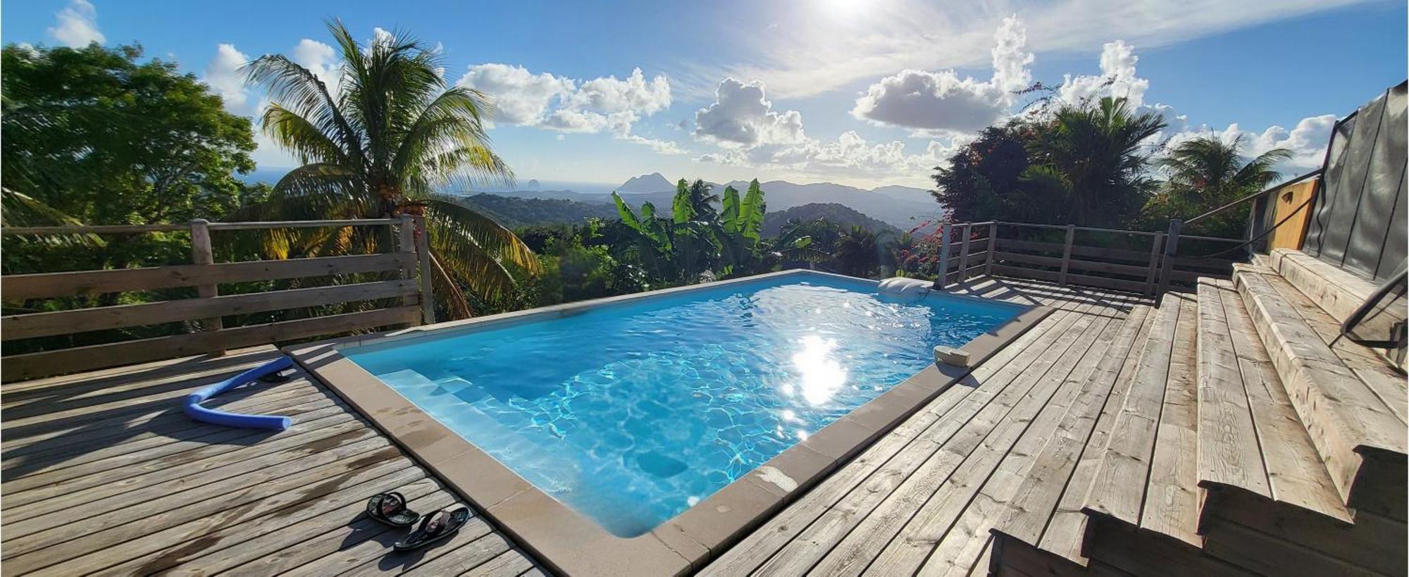 Villa CosaRoé Martinique Piscine et superbe vue mer Riviere-Salee Extérieur photo