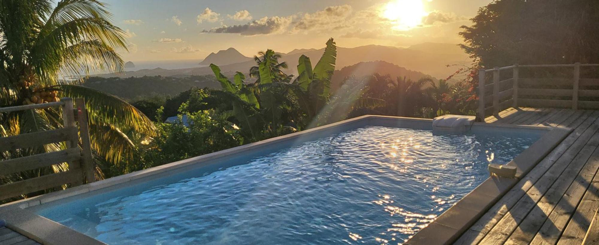 Villa CosaRoé Martinique Piscine et superbe vue mer Riviere-Salee Extérieur photo